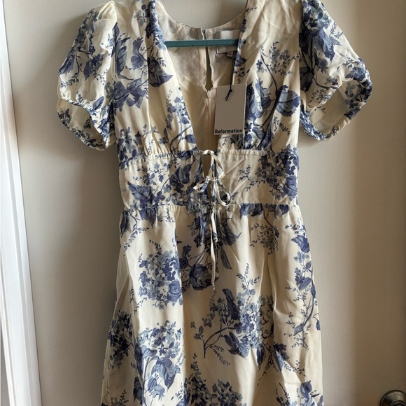 Reformation Blue Floral Dress - Picture 3 of 5